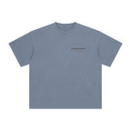 Front of Gray Blue enzyme-washed T-shirt with a small Stadium Society chest mark