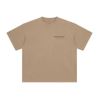 Front of Camel enzyme-washed T-shirt with a small Stadium Society chest mark